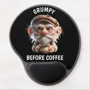 Grumpy Before Coffee Gel Mouse Pad