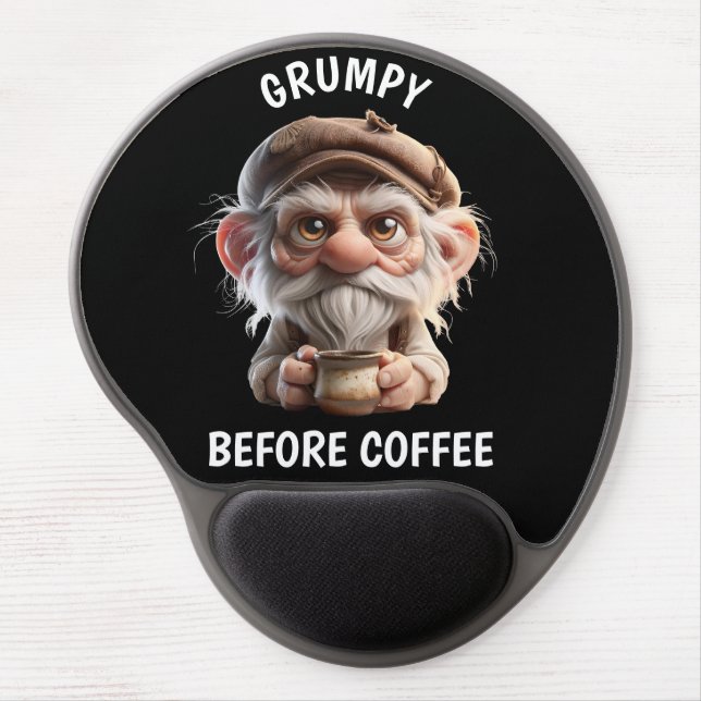 Grumpy Before Coffee Gel Mouse Pad (Front)