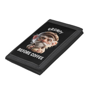 Grumpy Before Coffee Trifold Wallet