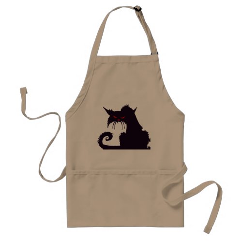 Grumpy Black Cat Apron