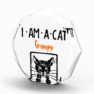Grumpy Black Cat Award for Mr. or Mrs. Grumpy
