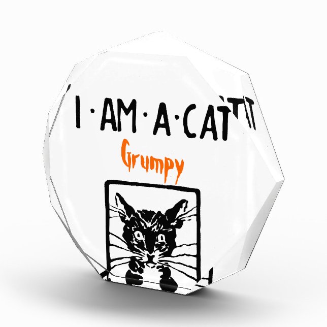 Grumpy Black Cat Award for Mr. or Mrs. Grumpy (Right)