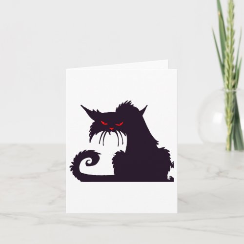 Grumpy Black Cat Note Cards