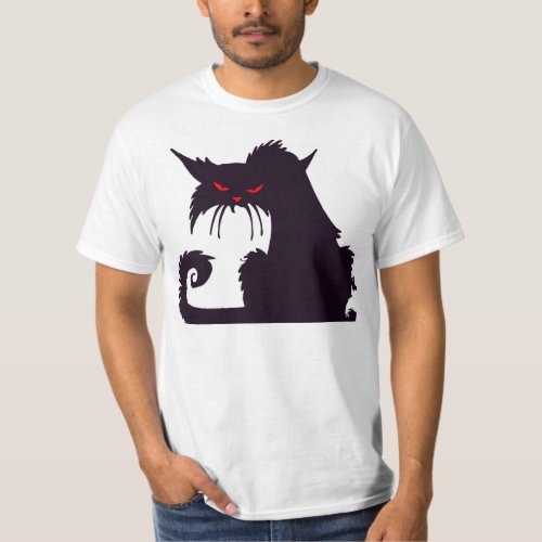 Grumpy Black Cat T_Shirt