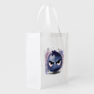 Grumpy Blueberry Grocery Bag