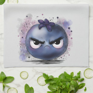 Grumpy Blueberry Kitchen Towel