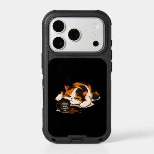Grumpy Calico Cat - Coffee spoke iPhone 17 Pro Case