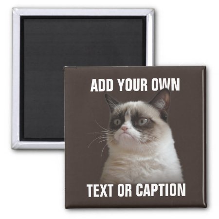 Grumpy Cat - Add Your Own Text Magnet