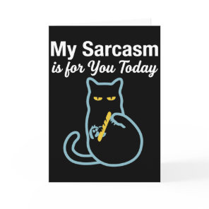 Grumpy Cat Attitude – Quietly Judging Funny Cat Card