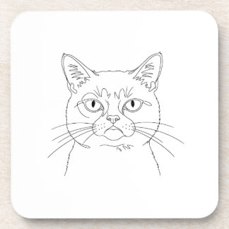 Grumpy cat beverage coaster