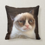 Grumpy Cat Brown Pillow<br><div class="desc">Grumpy Cat Brown Pillow</div>