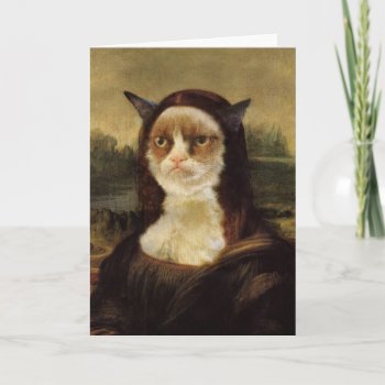 Grumpy Cat Card by thegrumpycat at Zazzle