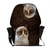 Grumpy Cat Classic Messenger Bag (Back Open)