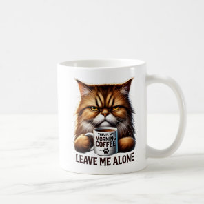 Grumpy Cat Coffee Mug - 'Leave Me Alone' Morning