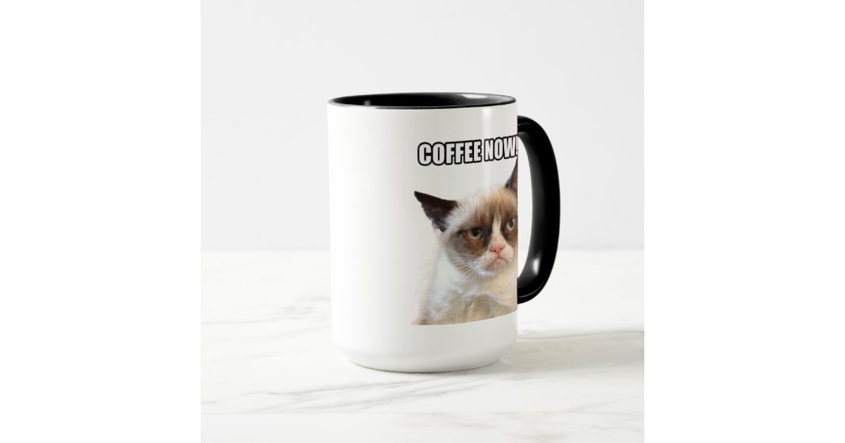 Grumpy Cat™ COFFEE NOW!!! Mug | Zazzle