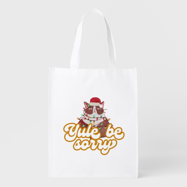Grumpy Cat Cotton Tote Bag (Front)