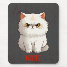 Grumpy cat encouragement mouse pad