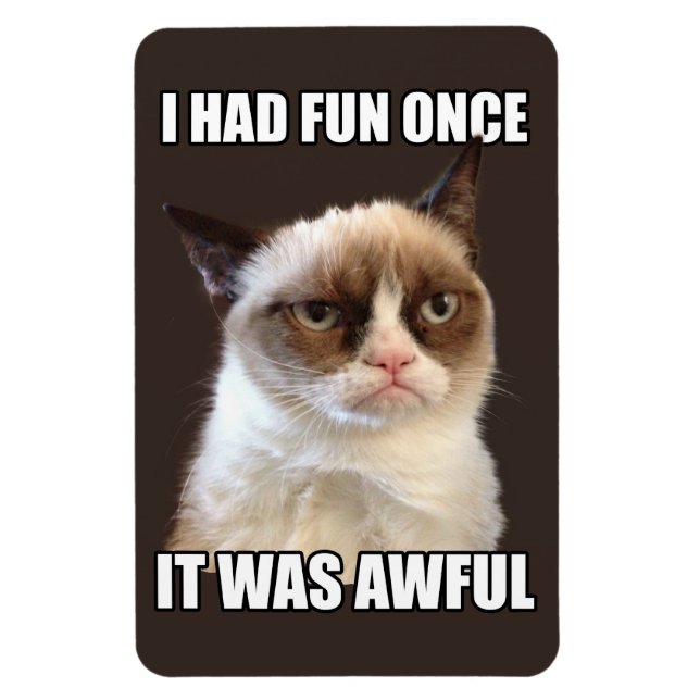 Grumpy Cat Flexible Magnet (Vertical)