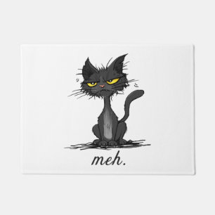 GRUMPY CAT - Funny Meh Cat - Crazy Cat Lady Gift Doormat