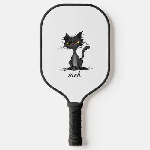 GRUMPY CAT _ Funny Meh Cat _ Crazy Cat Lady Gift Pickleball Paddle