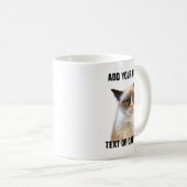 Grumpy Cat Glare - Add your own text Coffee Mug (Front Right)