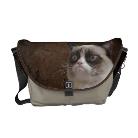Grumpy Cat Glare Messenger Bag