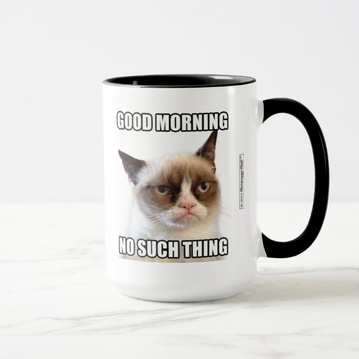 Grumpy Cat™ Good Morning No Such Thing Mug Zazzle 2551