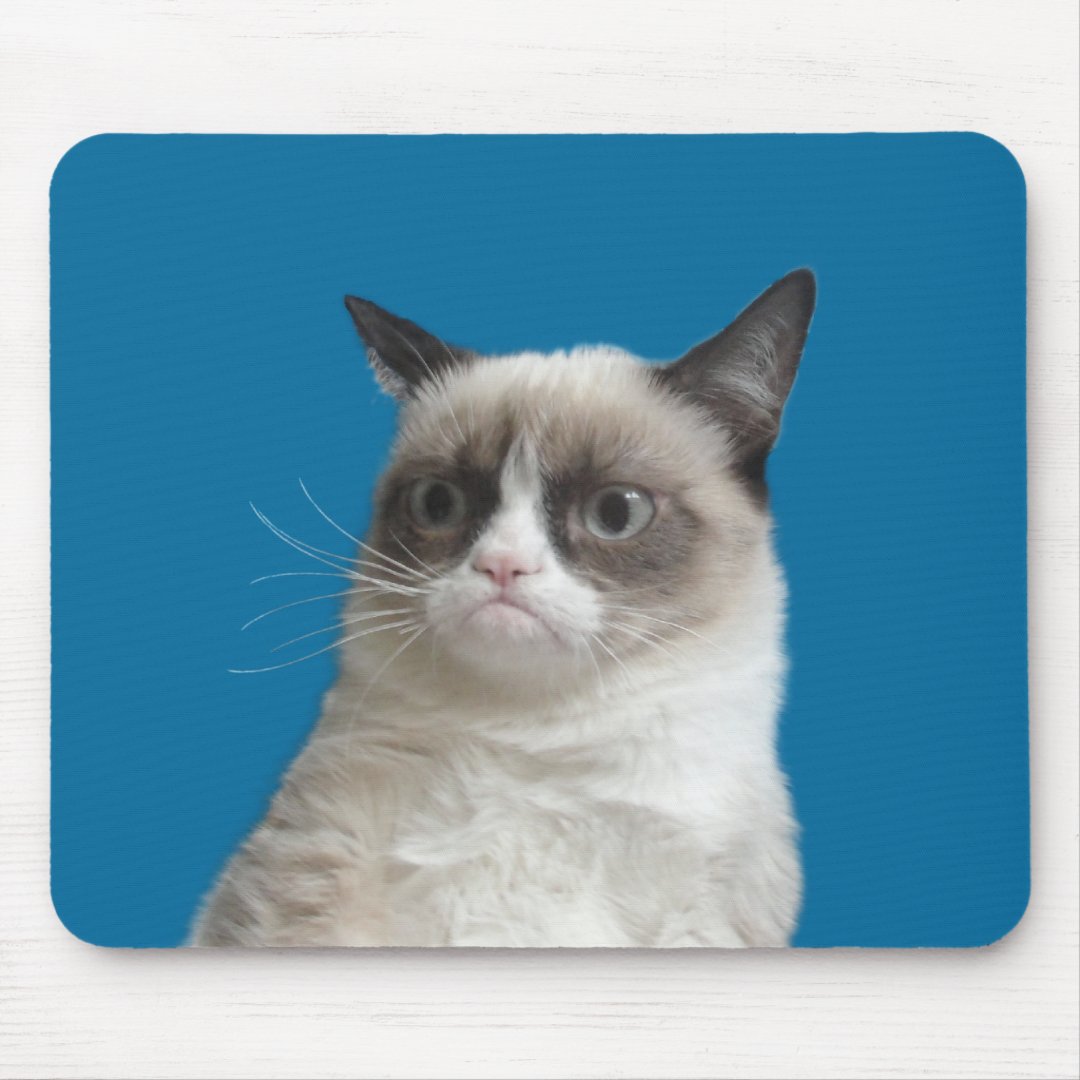 Grumpy Cat 'Grumpy Stare' Mousepad Zazzle