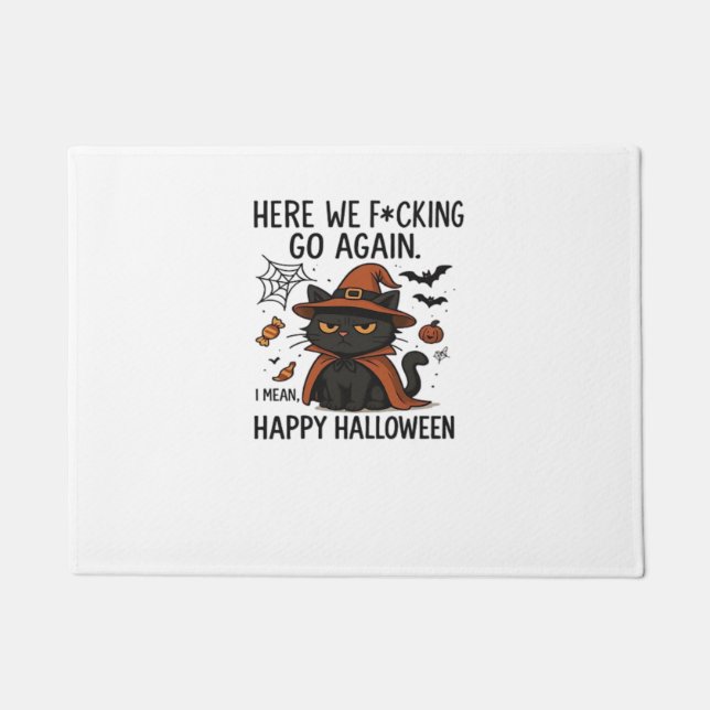 Grumpy Cat Halloween Classic T-Shirt Doormat (Front)