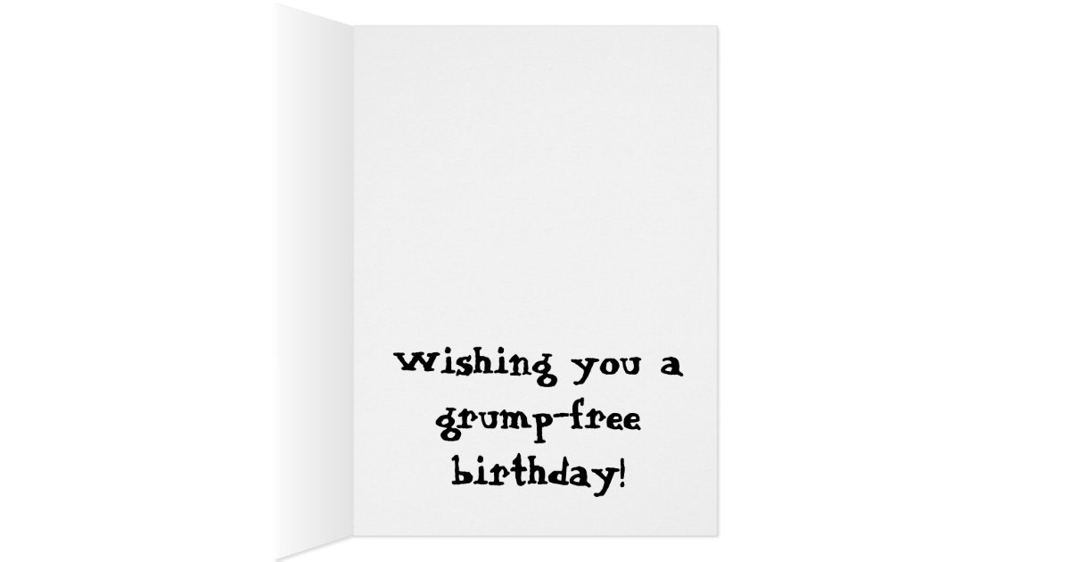 Grumpy Cat Happy Birthday Card | Zazzle.com