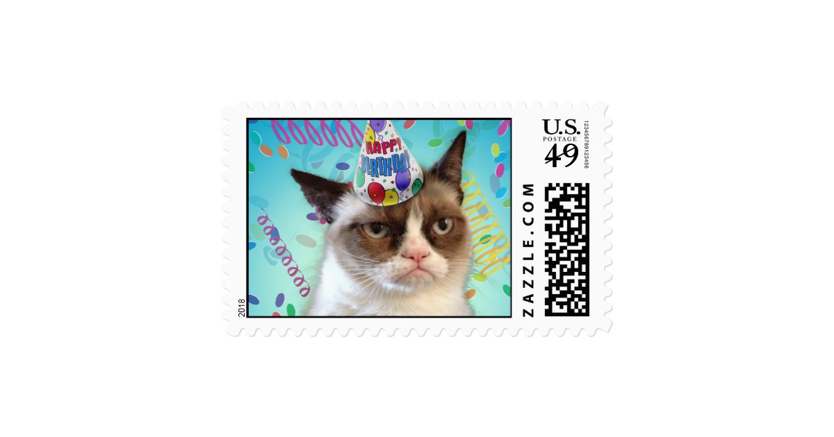 Birthday Hat Grumpy Cat
