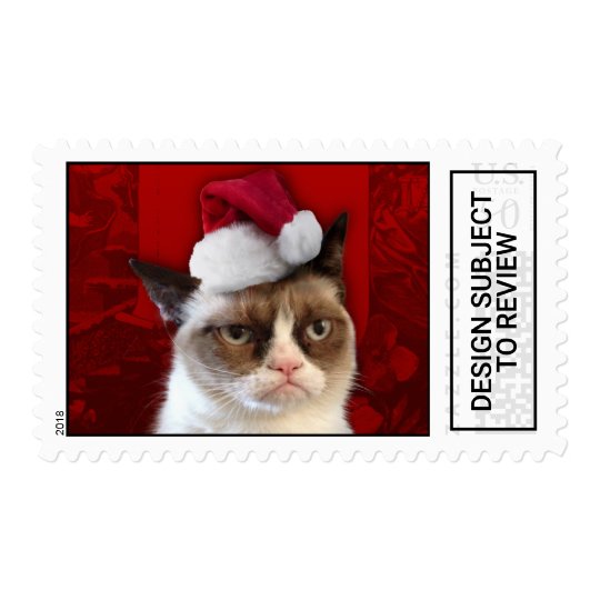 Grumpy cat santa hat