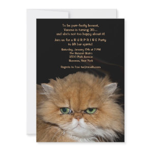 Grumpy Cat Invitation