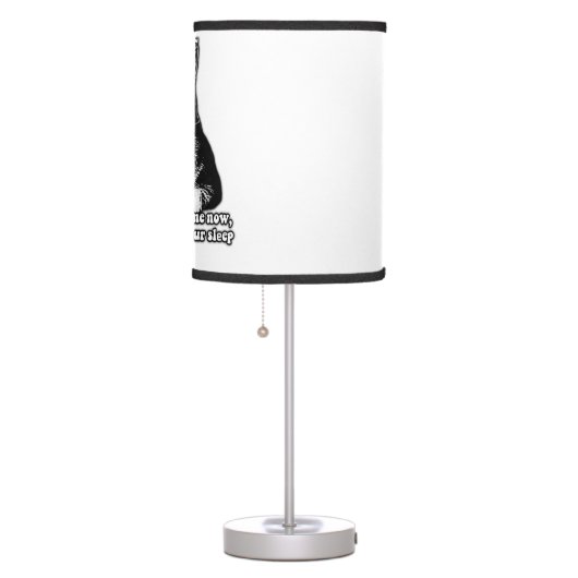 Grumpy cat meme for cat lovers and owners table lamp (Right)