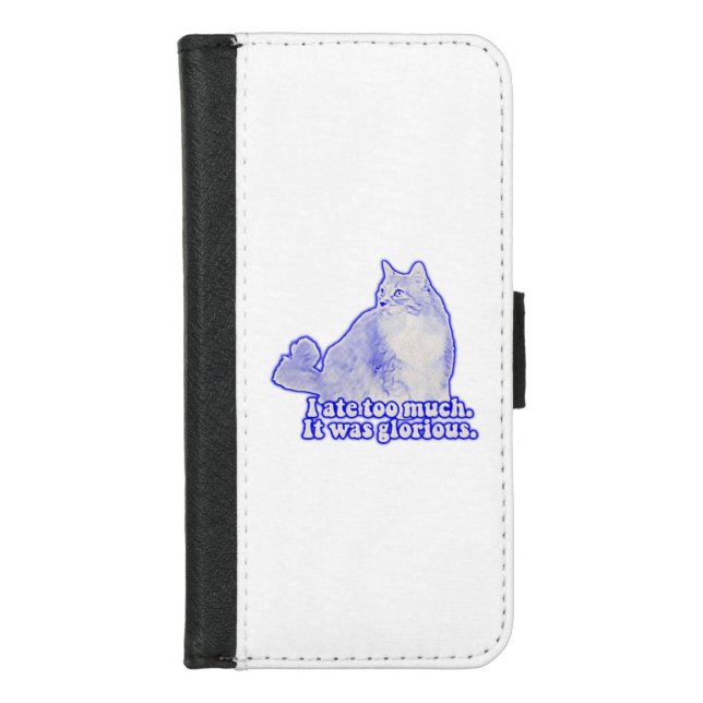 Grumpy cat meme for cat owners and kitten lovers iPhone wallet case (Front)