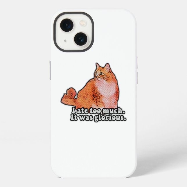 Grumpy cat meme for cat persons and kitten lovers iphone case (Back)