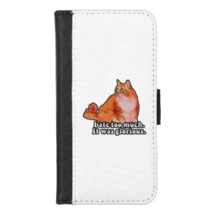 Grumpy cat meme for cat persons and kitten lovers iPhone 8/7 wallet case