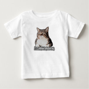 Grumpy cat meme for cat persons and kitten owners baby T-Shirt