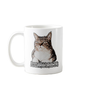 Grumpy cat meme for cat persons and kitten owners coffee mug