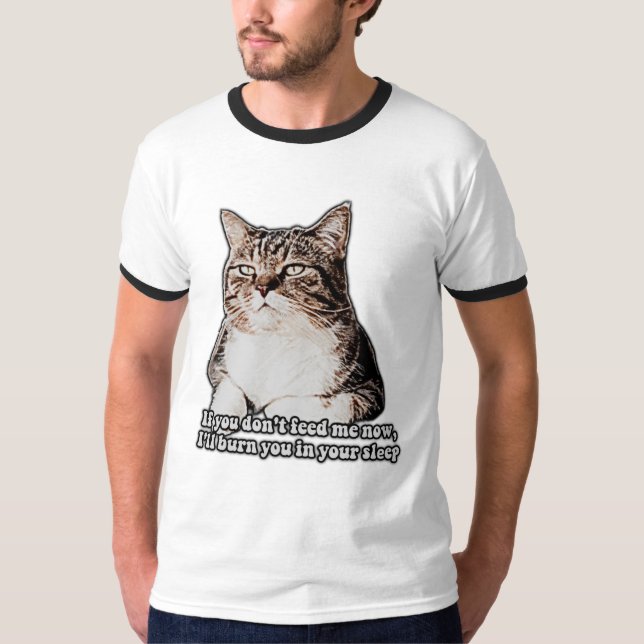 Grumpy cat meme for cat persons and kitten owners T-Shirt (Front)