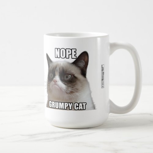 Grumpy Cat Mug _ NOPE GRUMPY CAT