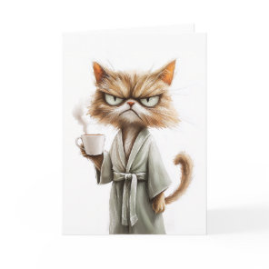 Grumpy Cat Needs Coffee Card