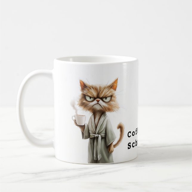 Grumpy Cat Needs Coffee Mug (Left)
