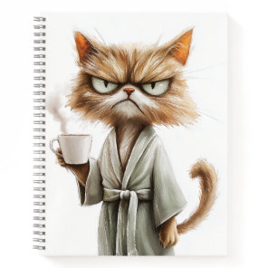 Grumpy Cat Needs Coffee Notebook