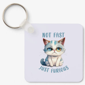 Grumpy Cat - Not Fast, Just Furious Keychain