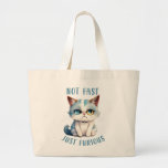 Grumpy Cat - Not Fast, Just Furious Large Tote Bag