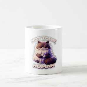 Grumpy Cat “Not Today, Human” Funny Coffee Mug