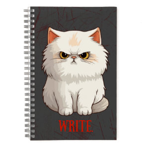 Grumpy Cat Pun Fun Write Journal Notebook