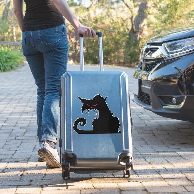 Grumpy cat    sticker (Suitcase Insitu)