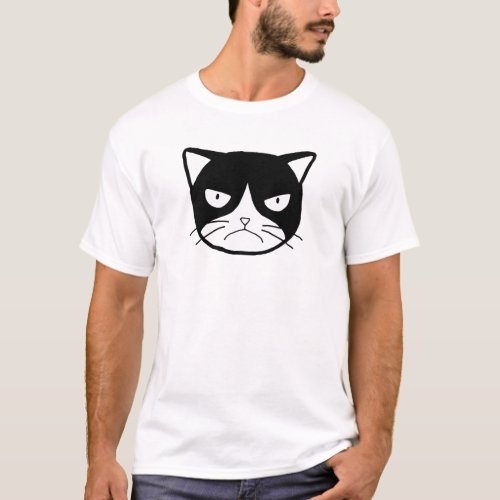 Grumpy Cat T_shirt Funny Grumpy Cat Frown Face Cat